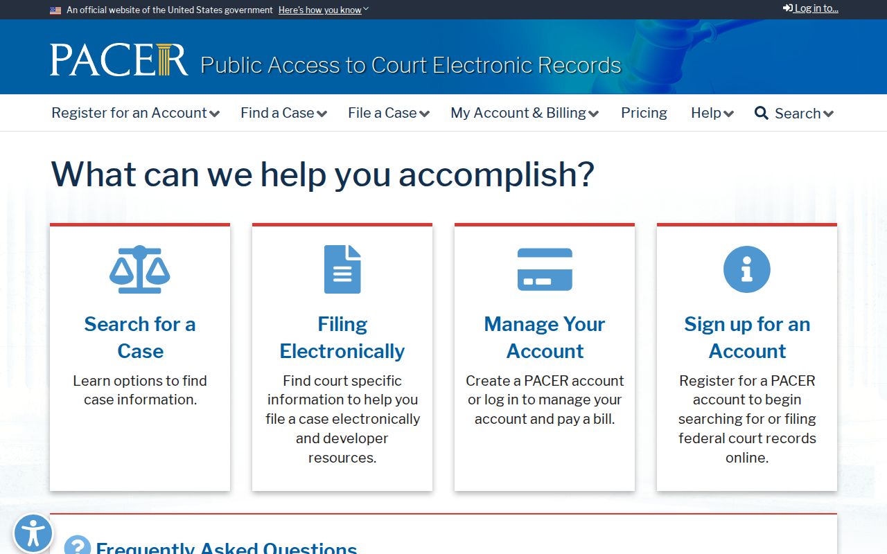 PACER federal docket route for cases connected to Stanton County