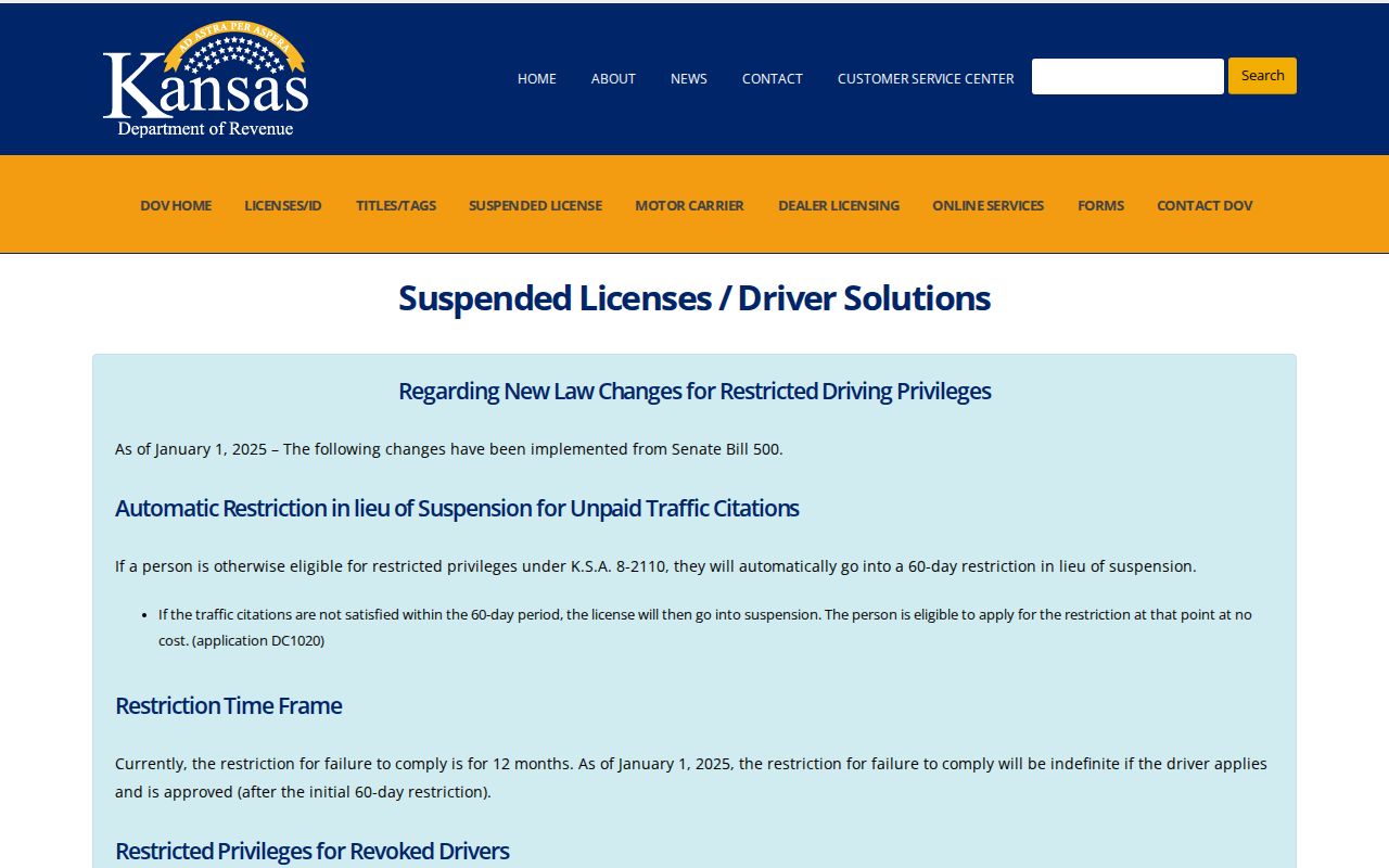 Stanton County traffic ticket failure-to-comply guidance